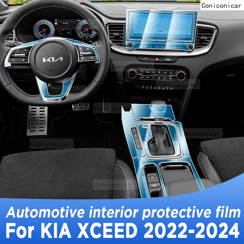 For KIA XCEED 2022-2024 Panel Navigation Automotive Interior Protective Film Anti-Scratch Sticker Protect Accessories