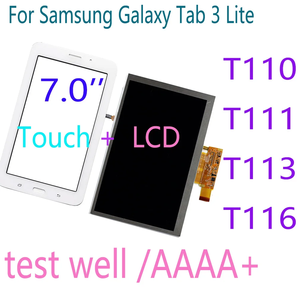 

7’’ LCD Touch For Samsung Galaxy Tab 3 Lite SM-T110 T111 T113 T116 T113NU LCD Display Touch Screen Digitizer Replacement Repair