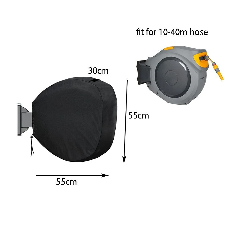 420D Painted Garden Wall Mount Retractable Hose Reel Cover Waterproof Sun Protection Hose Reel Cover Durable