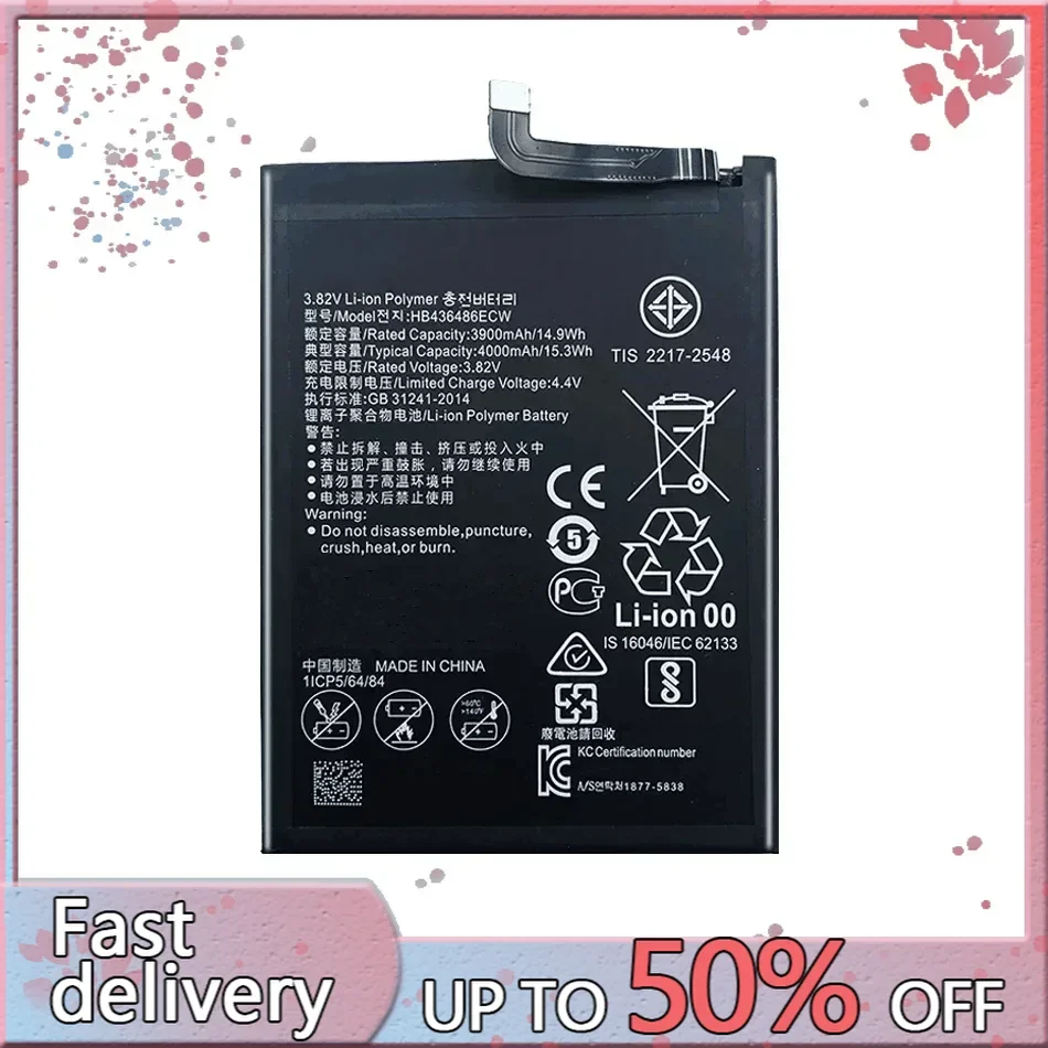 HB436486ECW Battery For Huawei Mate 20 10 10Pro BLA-L09/For Honor View V20 PCT-L29 PCTL29