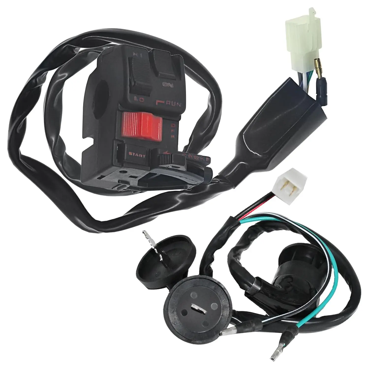 L/H Light Switch for Honda ATC 250 Big Red ATC250ES 1985 1986 1987 Handlebar Switch with Ignition Key Switch