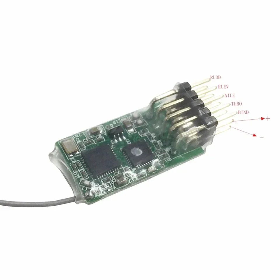 4100E 2.4GHz Receiver 4Ch DSM2 MICRO FULL RANGE +800m 4100x RC Airplane For Transmitter JR/SPEKTRUM