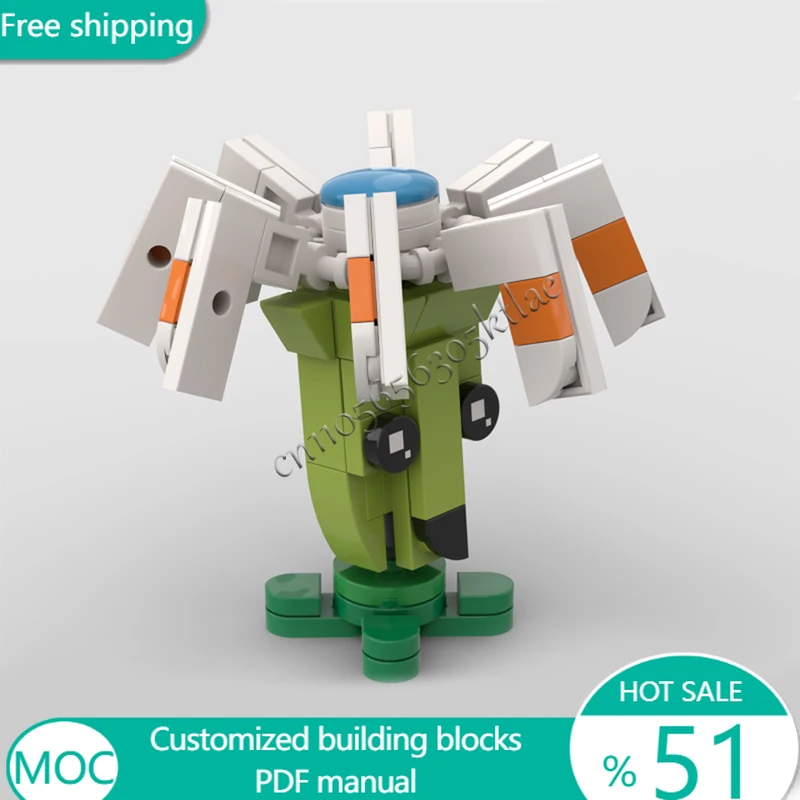 85 PCS Trees Bloomerang MOC Customize Modular Building Block Simple Brick Design Technology Educational DIY Holiday Toy Gifts