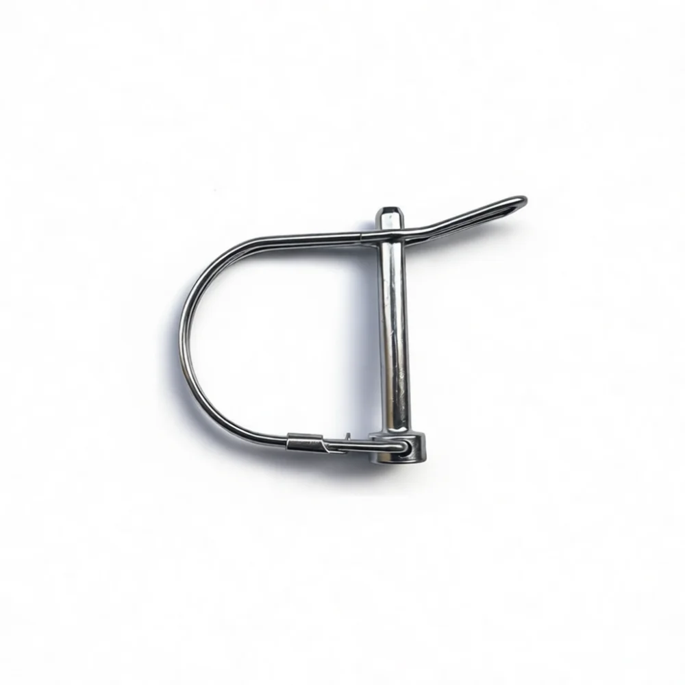Zinc Plated Square Locking Pin D Type Trailer Hitch Safety Spring Pin Positioning Hardware Fastener For Maintenance