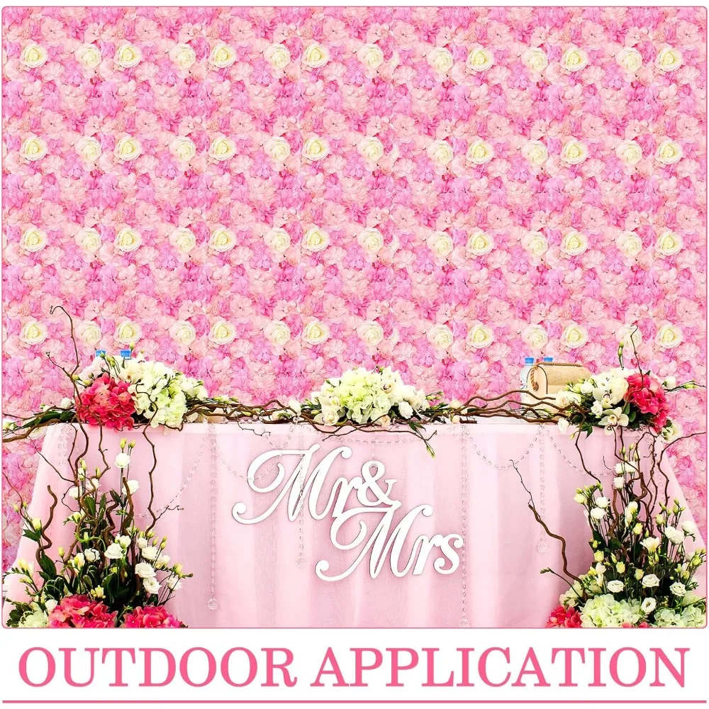 Party Backdrops Wall Decorative Faux Flower Wall Background for Wedding Home Decoration Background Shop Party Party Backdrops