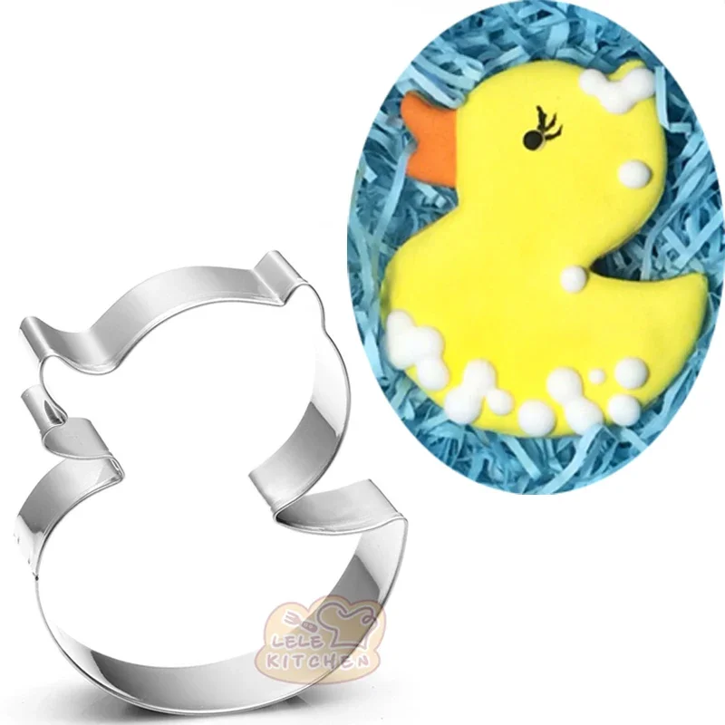 

1pcs Kawaii Duck Cookies Cutters Moldes Metal patisserie reposteria Pastry Shop Kithen Dining Baby Birthday Cake Decor Tools