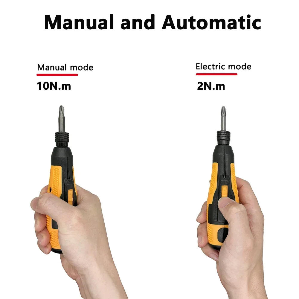 Cordless Electric Screwdriver USB Hybrid Screwdriver Drill Rechargeable Li-ion Battery Mini Power Tools Led Light Maintenance