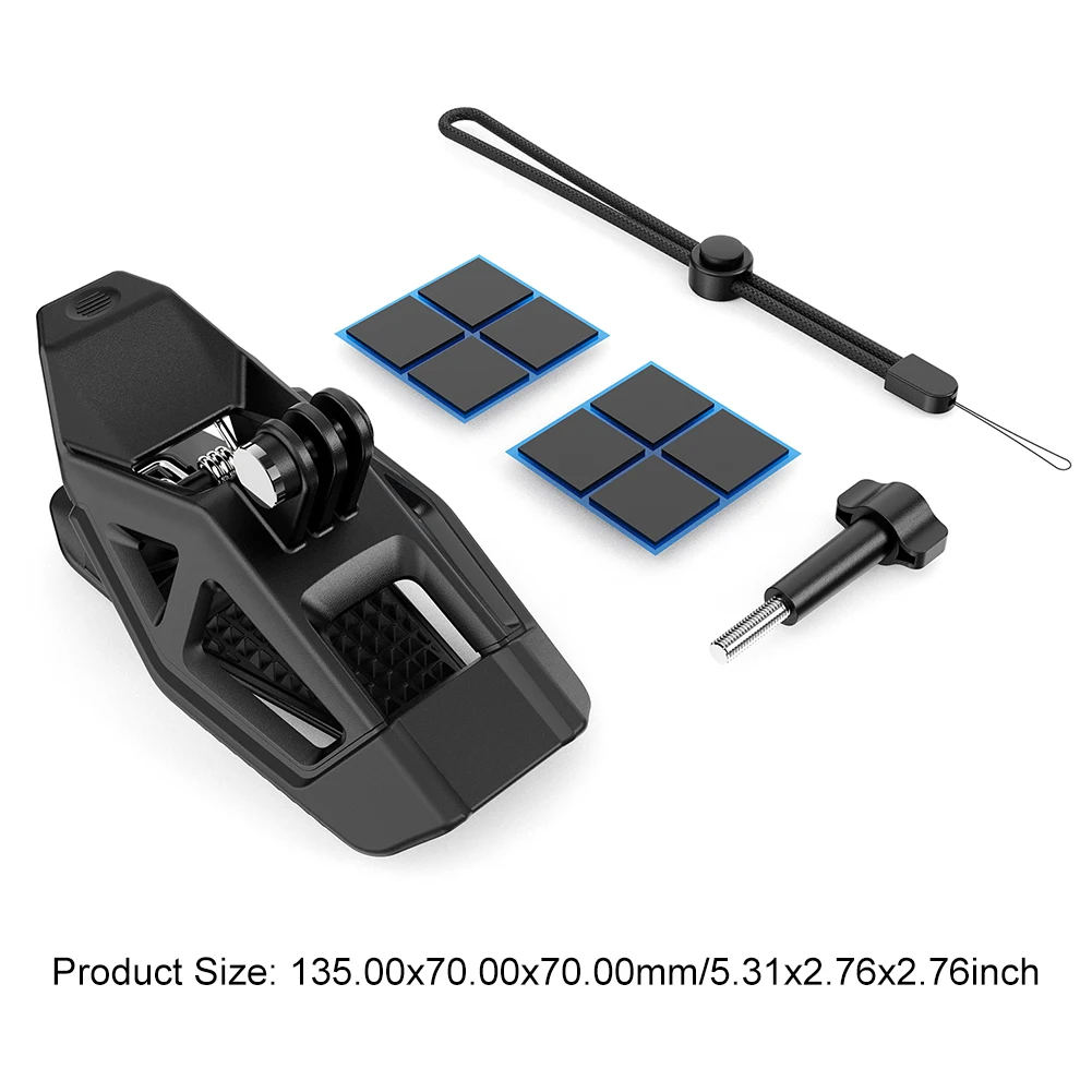 Helmet Clamp Mount Sport Camera Clip for GoPro 13 12 11 10 9 8 for DJI Osmo Action 5 Pro 4 3 for Insta 360 X5 X4 Accessories