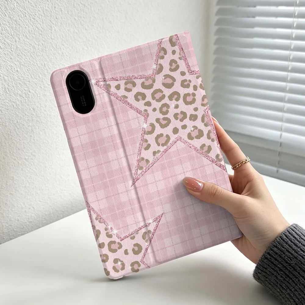 Pink Star Pattern For Xiaomi Redmi Mi Pad 8 7 6 5 4 2 SE K Pro Max Ultra Poco Pad Soft Inch Tablet Case Cover