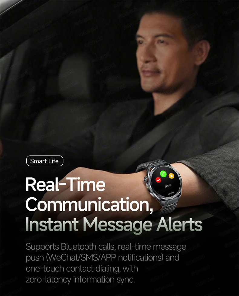 ECG Smartwatch für Herren, Bluetooth-Anruf, Fitness-Tracker, Blutdruckmessung, BO2, Schlafüberwachung, Gesundheits-Smartwatch, Sport, für Android und iOS – Detail 27