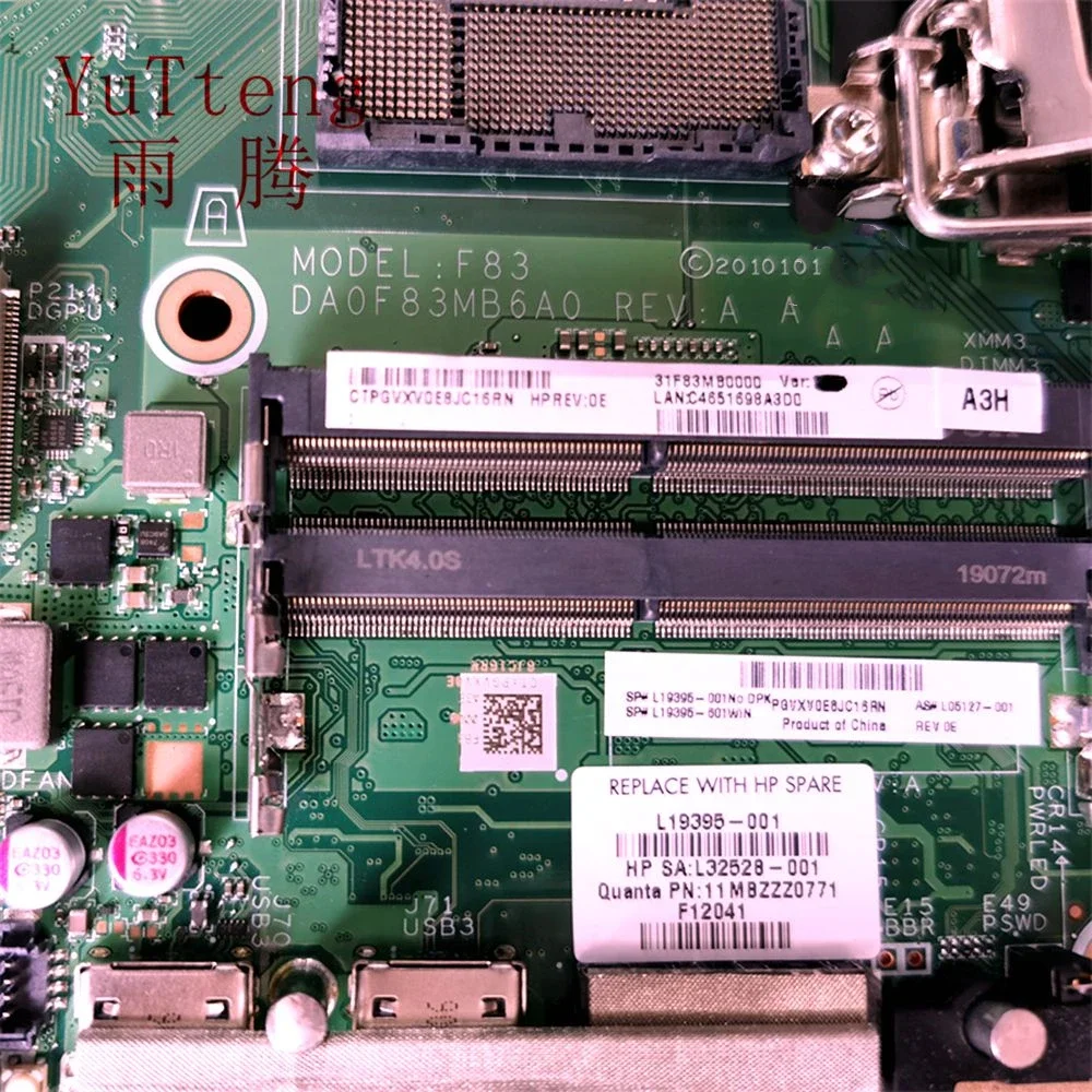 For HP EliteDesk 800 G4 DM motherboard L19395-001 L05127-001 DA0F83MB6A0 motherboard 100% test ok send