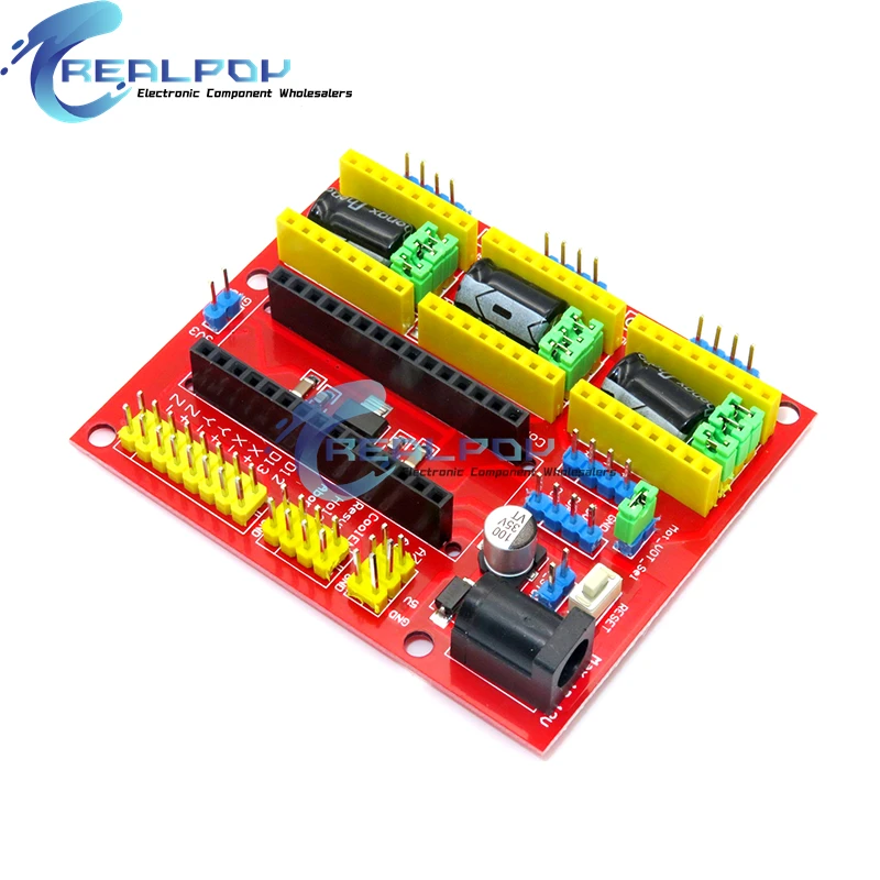 CNC Shield V4 Engraving Machine Compatible With Nano 3.0 / A4988 Driver Expansion Board Module for the 3D Printer Diy Kit