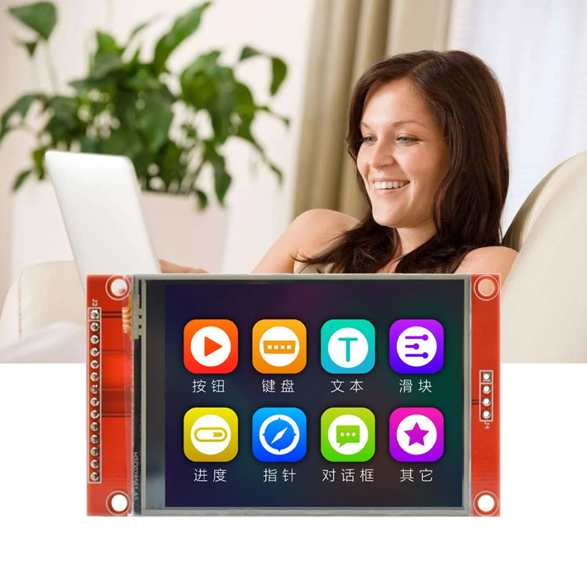 Módulo de exibição SPI TFT LCD, porta serial, 51 Drive, ILI9341V, 240x320, 2.8 ", STM32