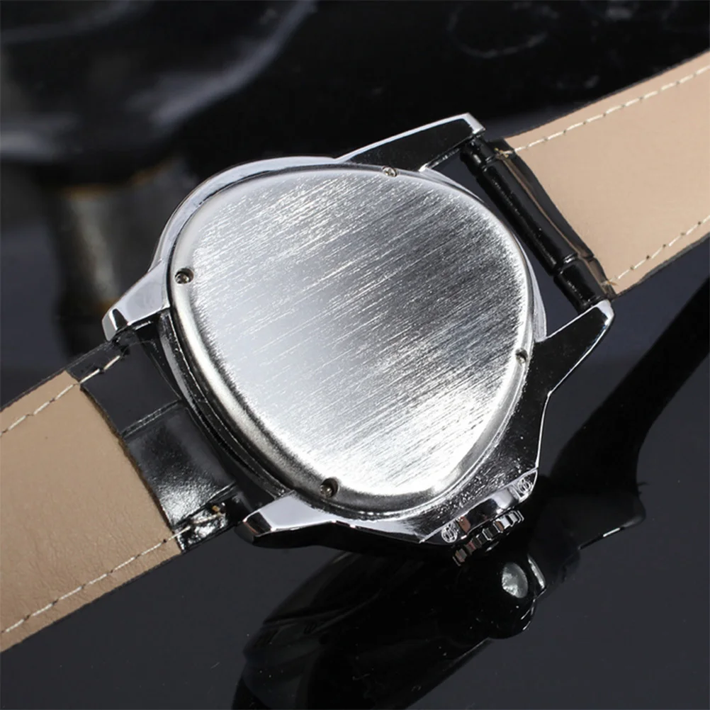 

Men's Wrist Watch Automatic Mechanical Movement Stainless Steel Band Black Silver Tone Multi Function Display Business Watch