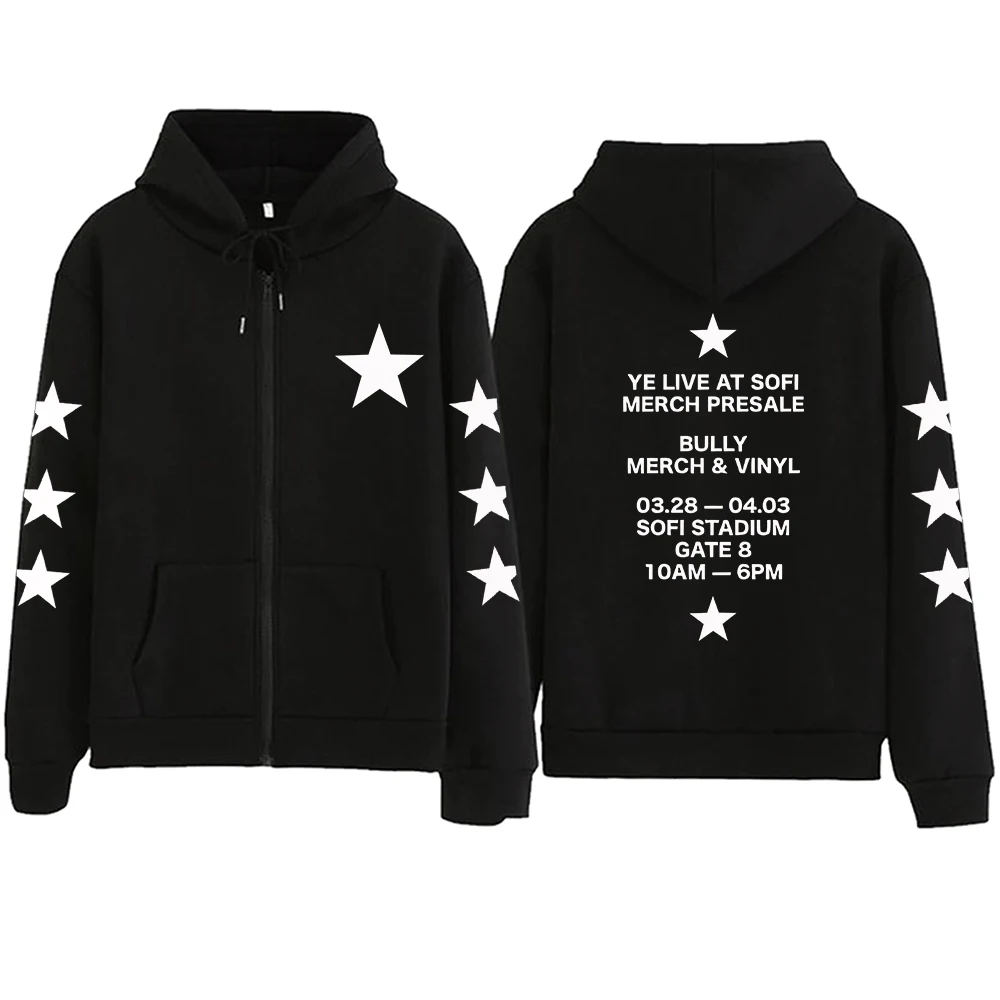 

Худи Bully Kanye West Ye Live At Album Merch для мужчин и женщин, пуловер в стиле Харадзюку, топ с длинными рукавами, уличная одежда, свитшот