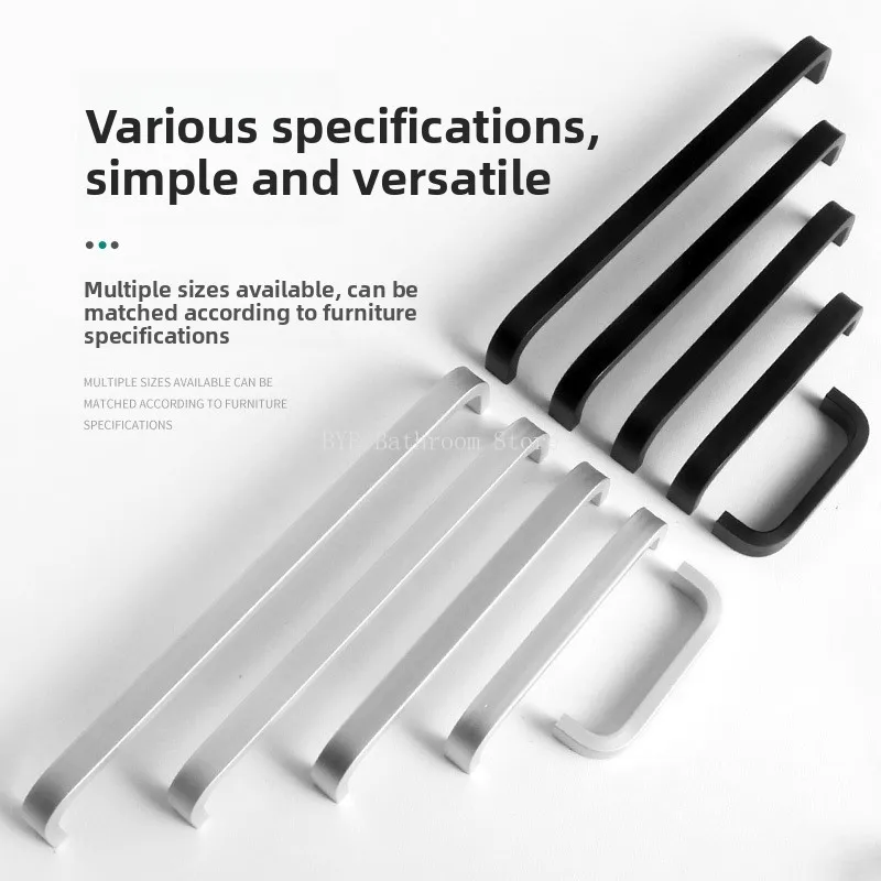 أسود/ذهبي الصلبة سبائك الألومنيوم المطبخ مقابض للخزانة درج خزانة باب خزانة ملابس مقبض مستقيم الأثاث الأجهزة