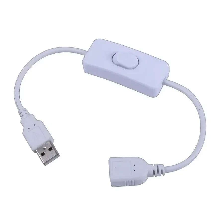 6 Types DC 5V LED Knob Dimmer Switch USB Female To Male Extension Cord with Rotary ON OFF Controller White Black Strips Lights