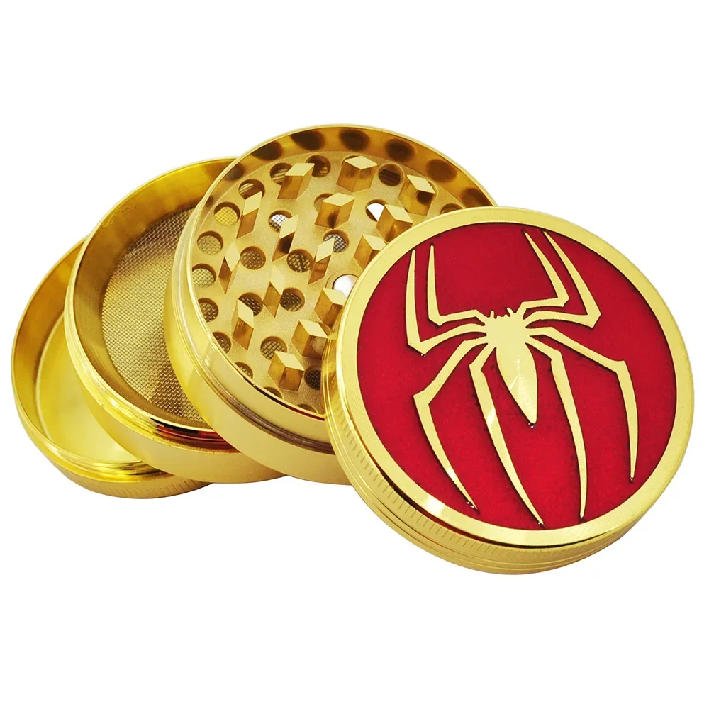 Hand Manual Spider Style Grinder 3Layer 4 Layer 52mm Spice Metal Grinder Kitchen Gift Herb Curhser view 4