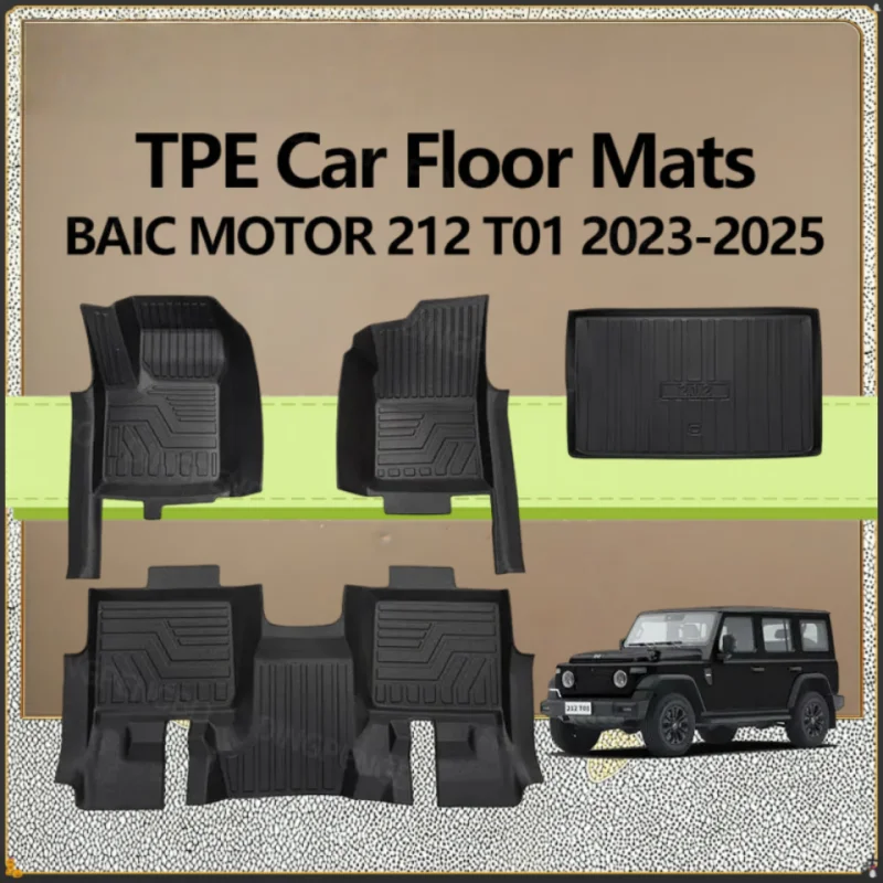 Tapetes De Tpe Para Auto Baic 212 T01 2023 2024 2025, Revestimientos De Piso Completamente Cerrados, Accesorios Interiores Para Beijing 212 — -56%, 121.54€ Coupon, from 91.69€ – 56% descuento – €91.69