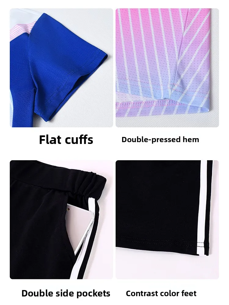 TUCANO 2025 novedad de verano conjunto de ropa deportiva para mujer Qui Dry Thin ort Sve traje para correr Me transpirable ort pantalones redondos Ne