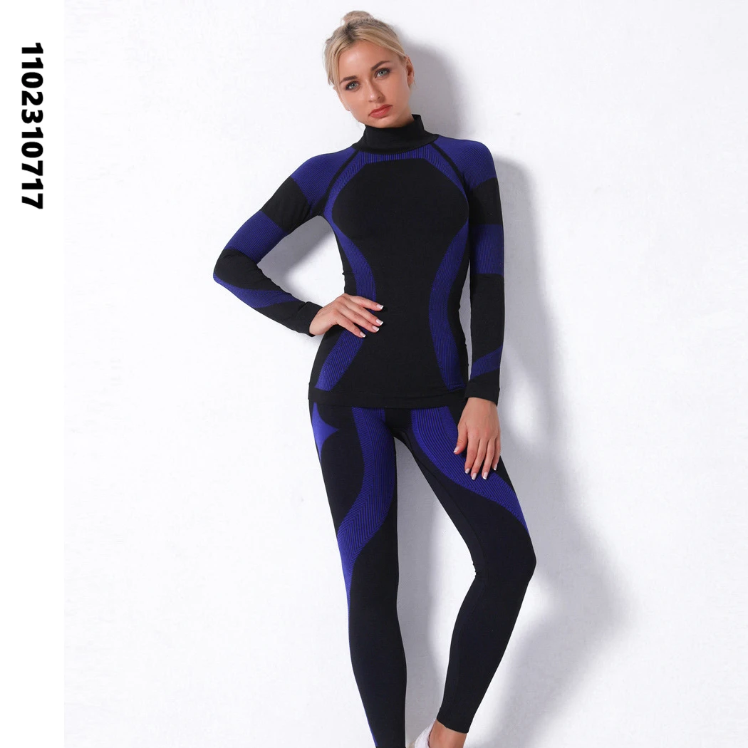 Women Thermal Underwear Suit Winter Quick Dry Thermo Sporting Underwear Sets Female Ski Fitness Gym Long Johns Set SK004