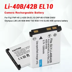 Li-40B/42B EN EL10 NP45 Battery 1200mAh for Olympus Li-40B 42B Nikon EN-EL10 Fuji FNP-45 CNP-80 K7006 Dli63 Camera Batteries