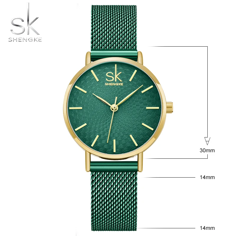 SK Super Slim Sliver Mesh Stainless Steel Watches Women Top Brand Luxury Casual Clock Ladies Wrist Watch Lady Relogio Feminino