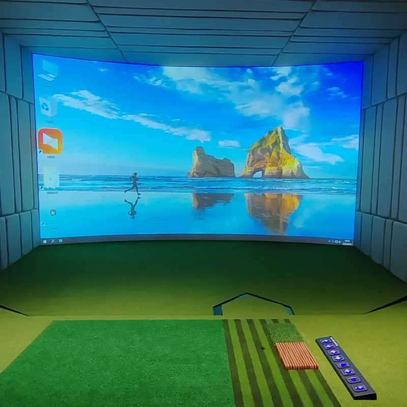 Indoor golf emulator 4K high definition full system equipment home practitioner