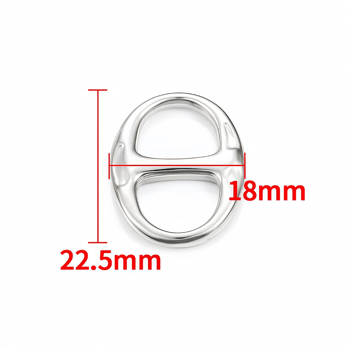 2-5 Stück Edelstahl-Anhänger, ovale Schmuckverbinder, nicht verblassend, für DIY handgemachte Armbänder, Halsketten, Zubehör – Detail 6