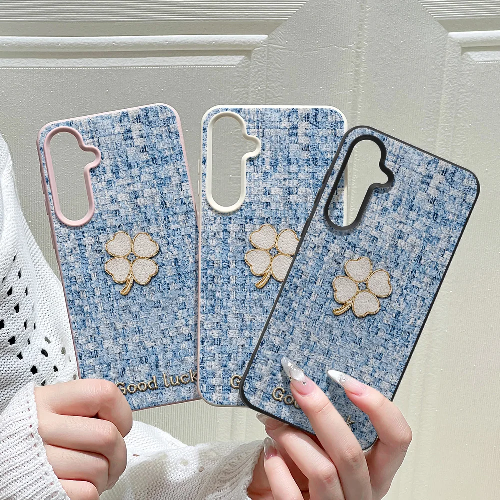 For Samsung A07 A06 A05S A57 A55 A54 A53 A37 A35 A34 A26 A17 A16 A15 S26 S25 S24 S23 Ultra S24 FE Luxury Leather Soft Phone Case