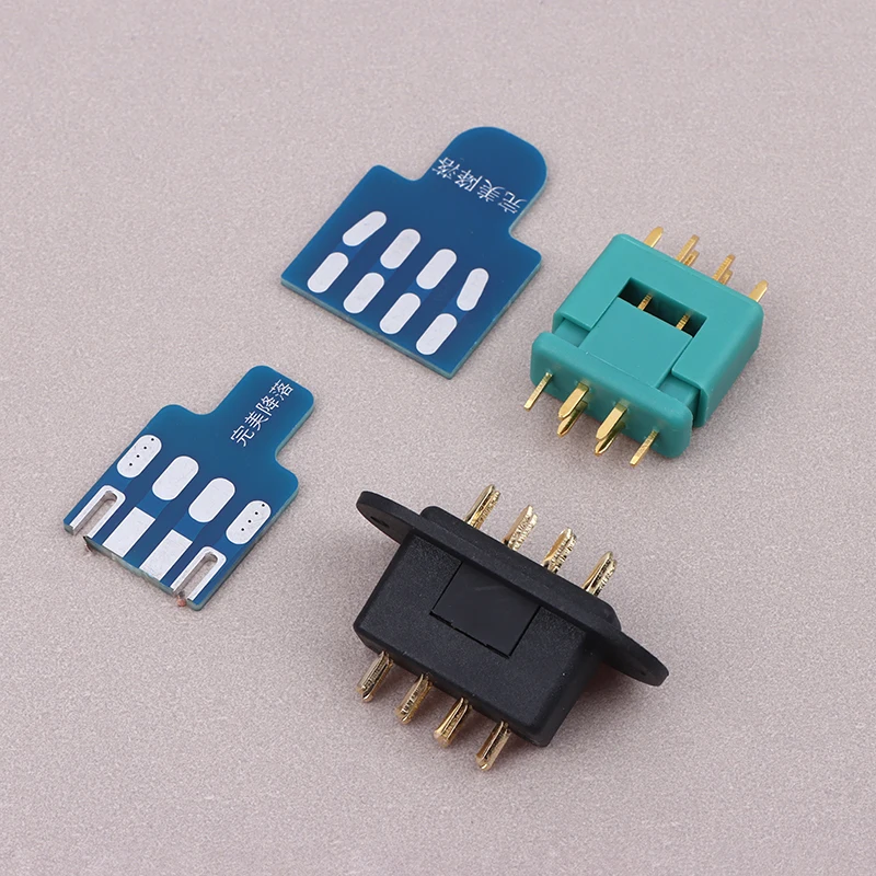 

Комплект разъемов MPX 6/MPX8 с платой для пайки для радиоуправляемых авиамоделей, запчасти для турбин, детали для реактивных двигателей, разъемы VTOL