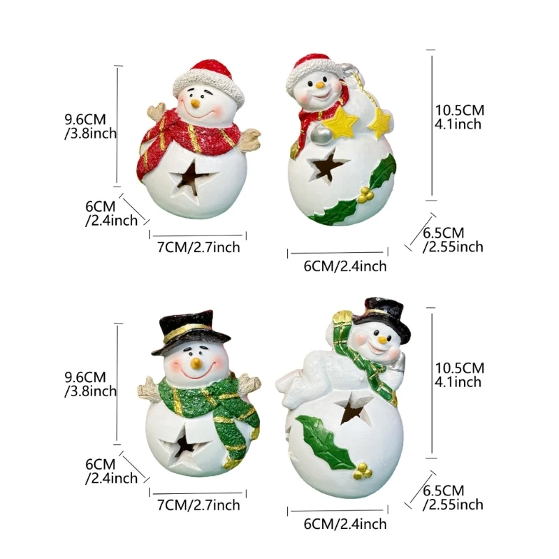 Christmas Creative Little Night Light Multifunction Snowman Decoration for Home