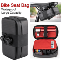 Bicycle Saddle Bag Bike Seat Bag Strap-On Cycling Rear Seat Post Bag Large Capacity Tail Rear Bag MTB Road Bicycle Storage Bag