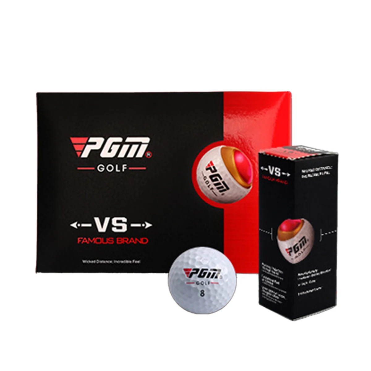 

PGM Hardness Golf Practice Balls, Driving Range, Lightweight, Synthetic Rubber Golf, Three-Layer Competition Balls