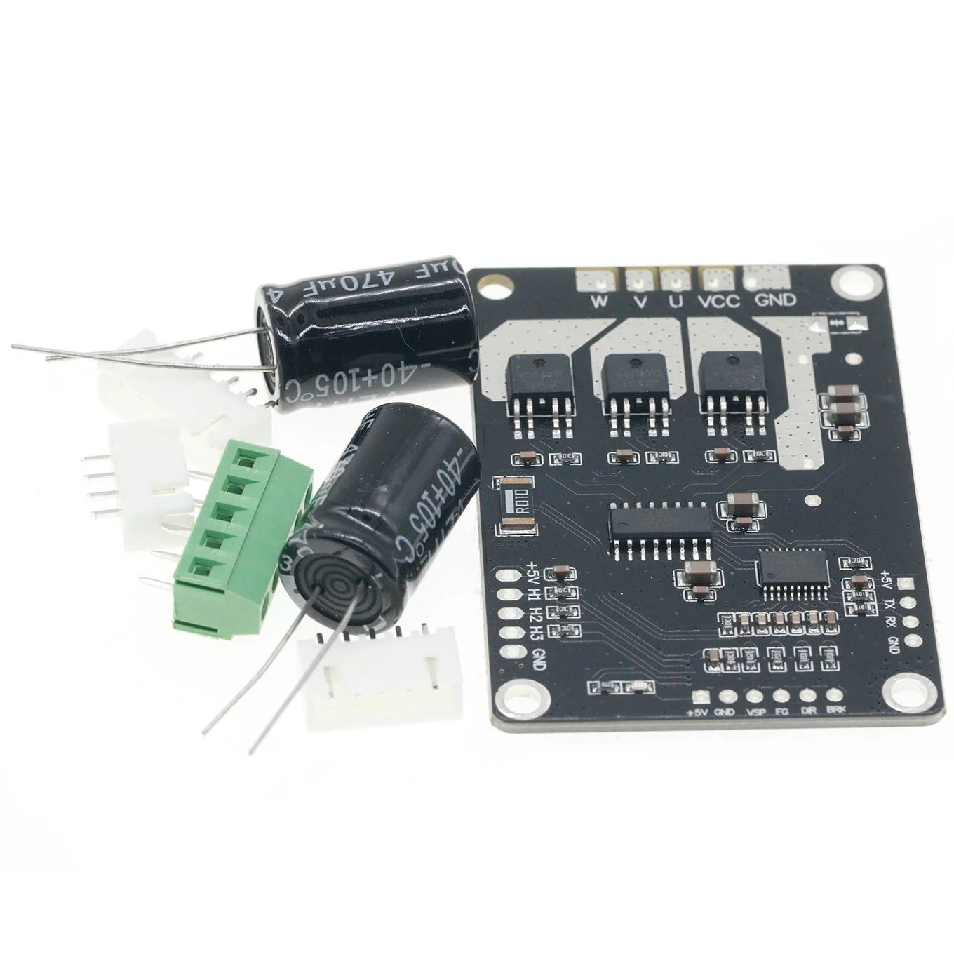 BLDC-200W 5V-40V 25A inductive Brushless Hall Motor Control PWM Three-phase Motor Drive Module