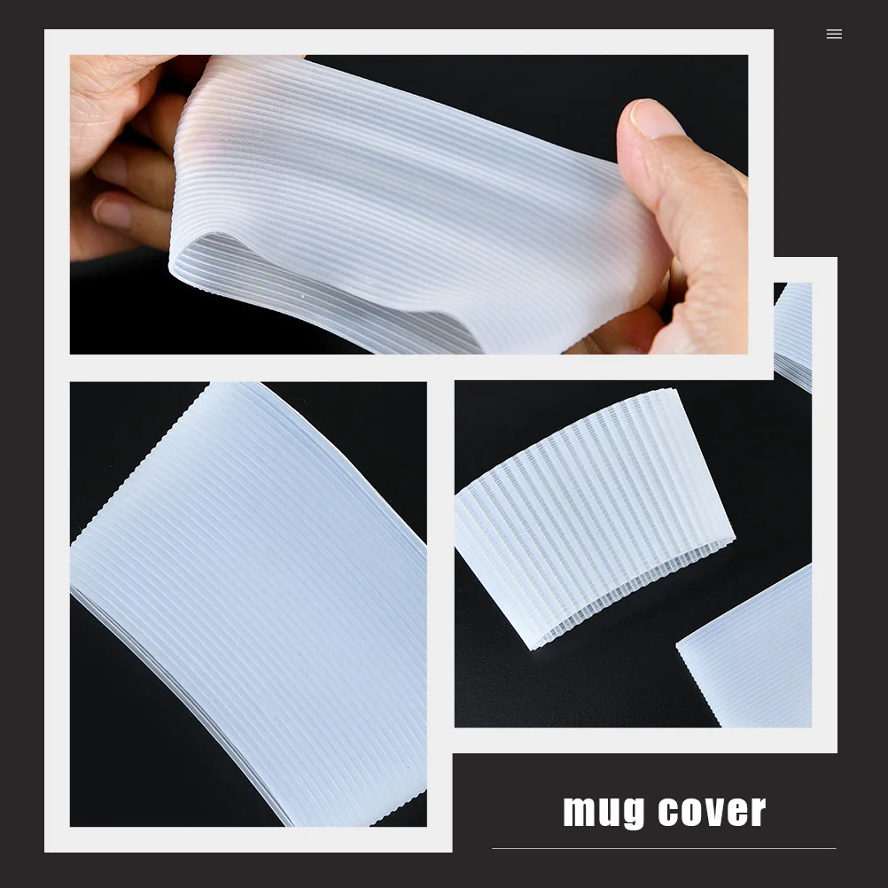 

6Pcs Coffee Cup Cover Portable Silicone Anti-Fall Bottle Decoration Heat Insulation -Bottle Cover Cup Holder Bottle Sleeves