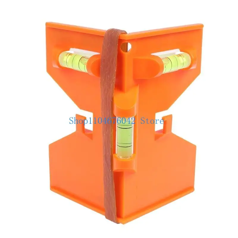 652F High Performance Post Level with 4 Strong Magnet Folding Gauge Level Meter Plastic Level & Tool with 3 Bubbl-es