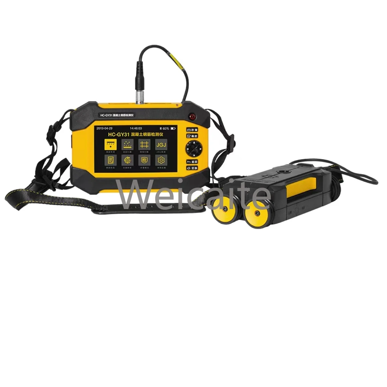 Portable HC-GY31 5 inches Color LCD Concrete Reinforcement Detector Built-in Bluetooth tester