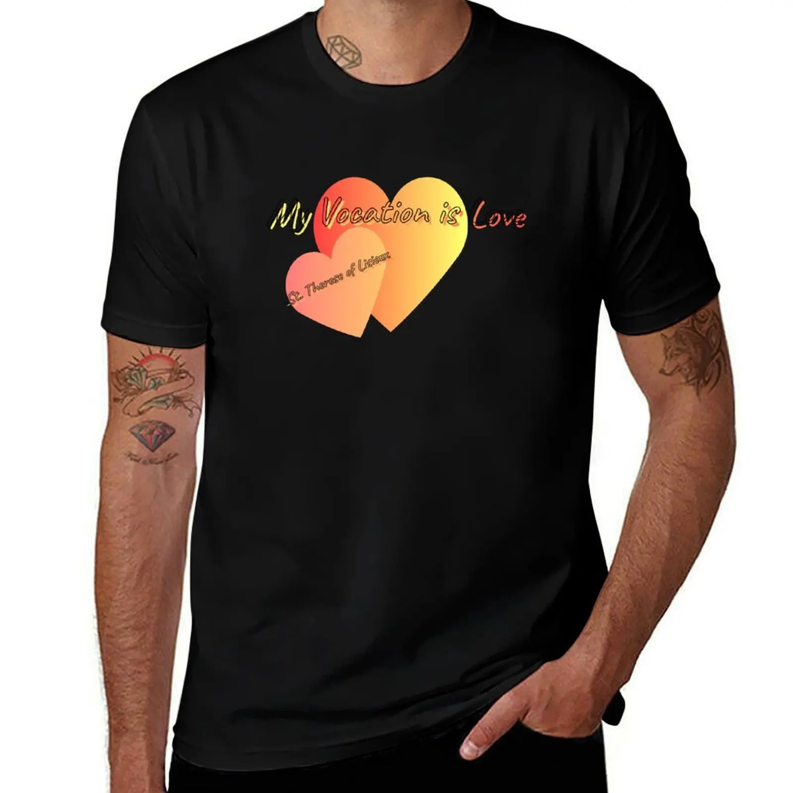 

My Vocation is Love - St. Therese of Lisieux quote T-Shirt t shirts for man cotton man tshirt T-Shirt