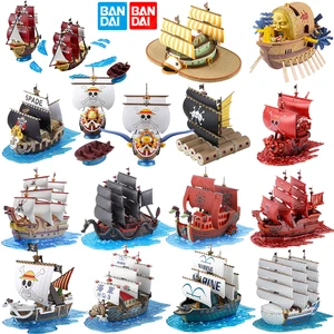 Bandai Genuine One Piece Navio Pirata Merry Thousand Sunny Enel Ark Shanks Vento Granma Perfume Yuda Grand Ship Assembly Model Toy 12 principais vendas barco da moana - №4
