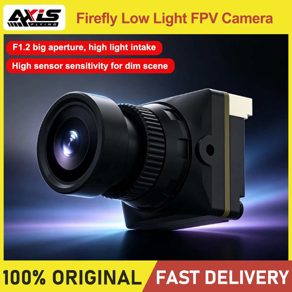 Axisflying Firefly FPV Camera with F1.2 Large Aperture for Night Vision Low Illumination Racing Drone
