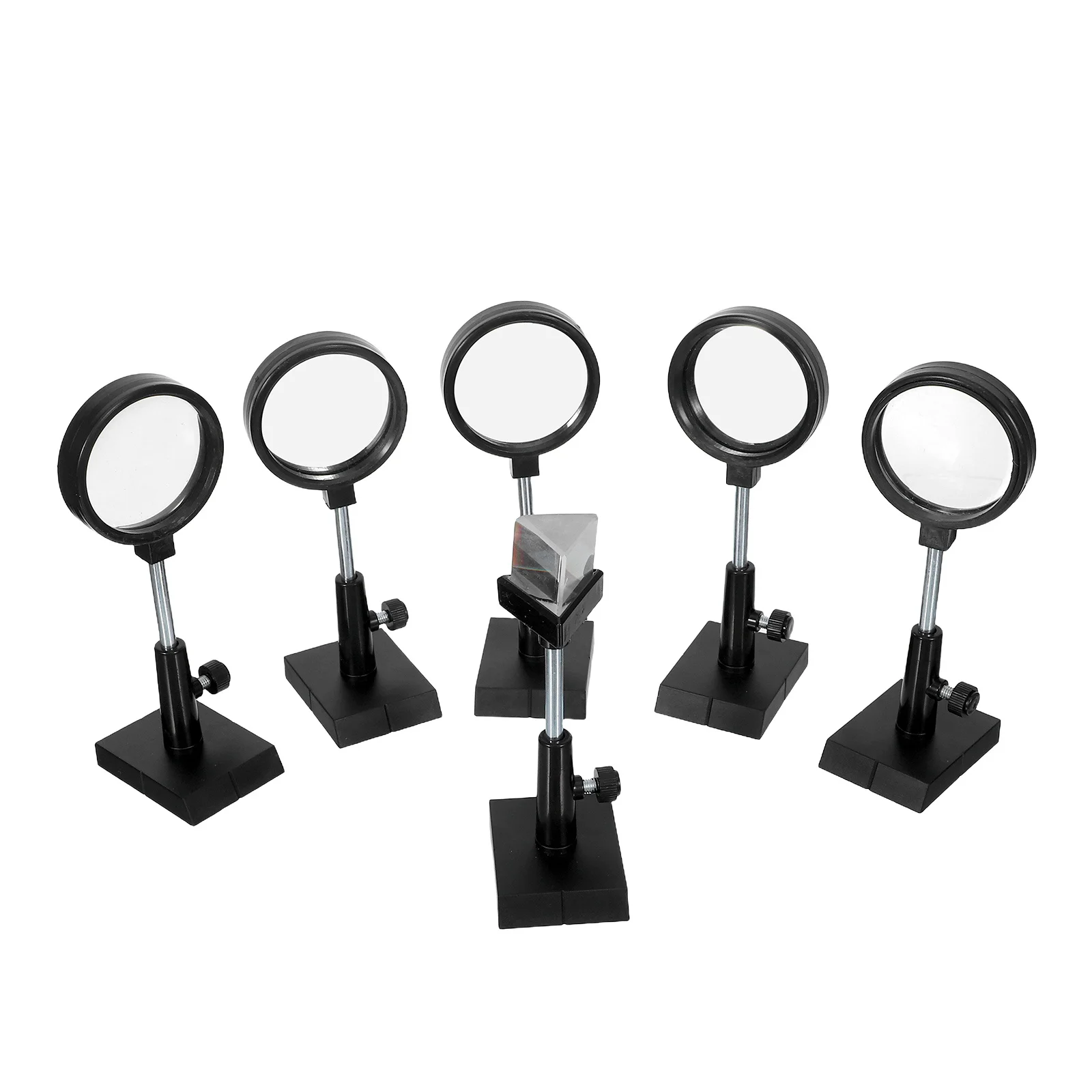 1Set Optical Experiment Kit Convex Concave Lens Prism Plane Teaching Equipment Science Classroom Optics