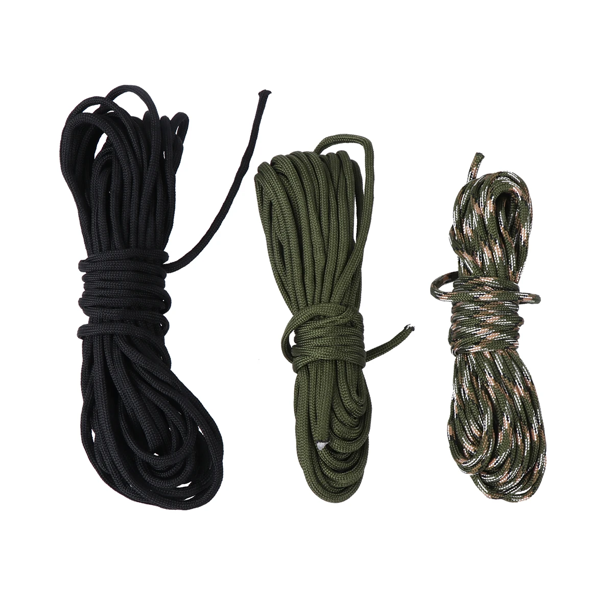 

3 Pcs Braided Rope Bracelet Outdoor Nylon DIY Weaving Clothesline Art Craft Pendant