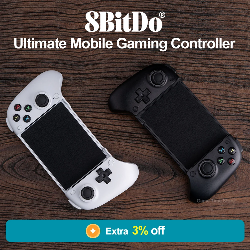 8BitDo Ultimate Mobile Gaming Controller Bluetooth Controller for Android with Hall Effect Triggers Joysticks Refined Bumpers