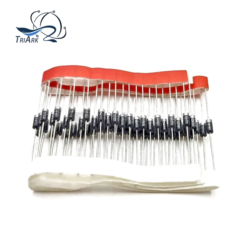 50 قطعة 1N4001 1N4002 1N4003 1N4004 1N4005 1N4006 1N4007 DO-41 المعدل ديود 1A 50V 100V 200V 400V 600V 800V 1000V