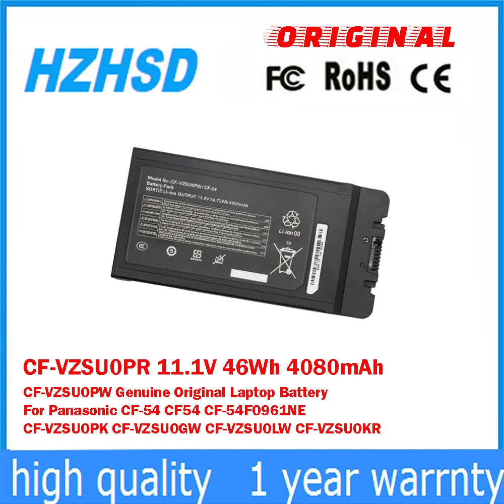 

CF-VZSU0PR 11.1V 46Wh 4080mAh CF-VZSU0PW Genuine Original Laptop Battery For Panasonic CF-54 CF-54F0961NE CF-VZSU0PK CF-VZSU0GW