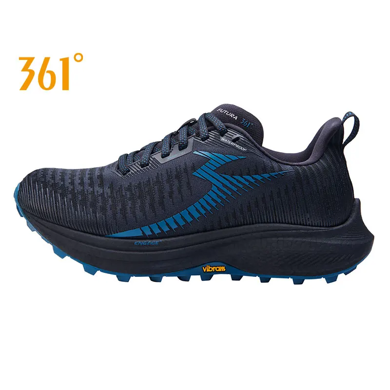 361 Degrees International Line Futura Waterproof Men Professional Running Shoes Breathable Shock-Absorbing Wear-Resistant Y2480