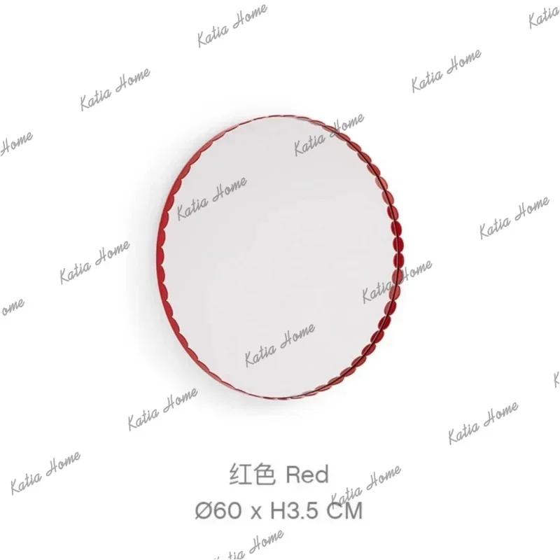PG Wall-mounted curved mirror, full-length dressing mirror, round mirror for wall decoration, simple design