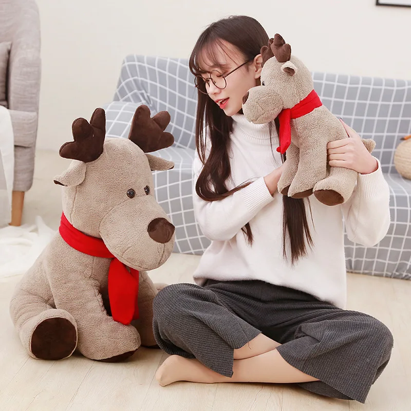 25-60CM New Santa Claus Plush Toy Plush Elk Christmas Decor Christmas Kids Gift Doll Mini Animal Stuffed Pillow Dolls Kids Toys