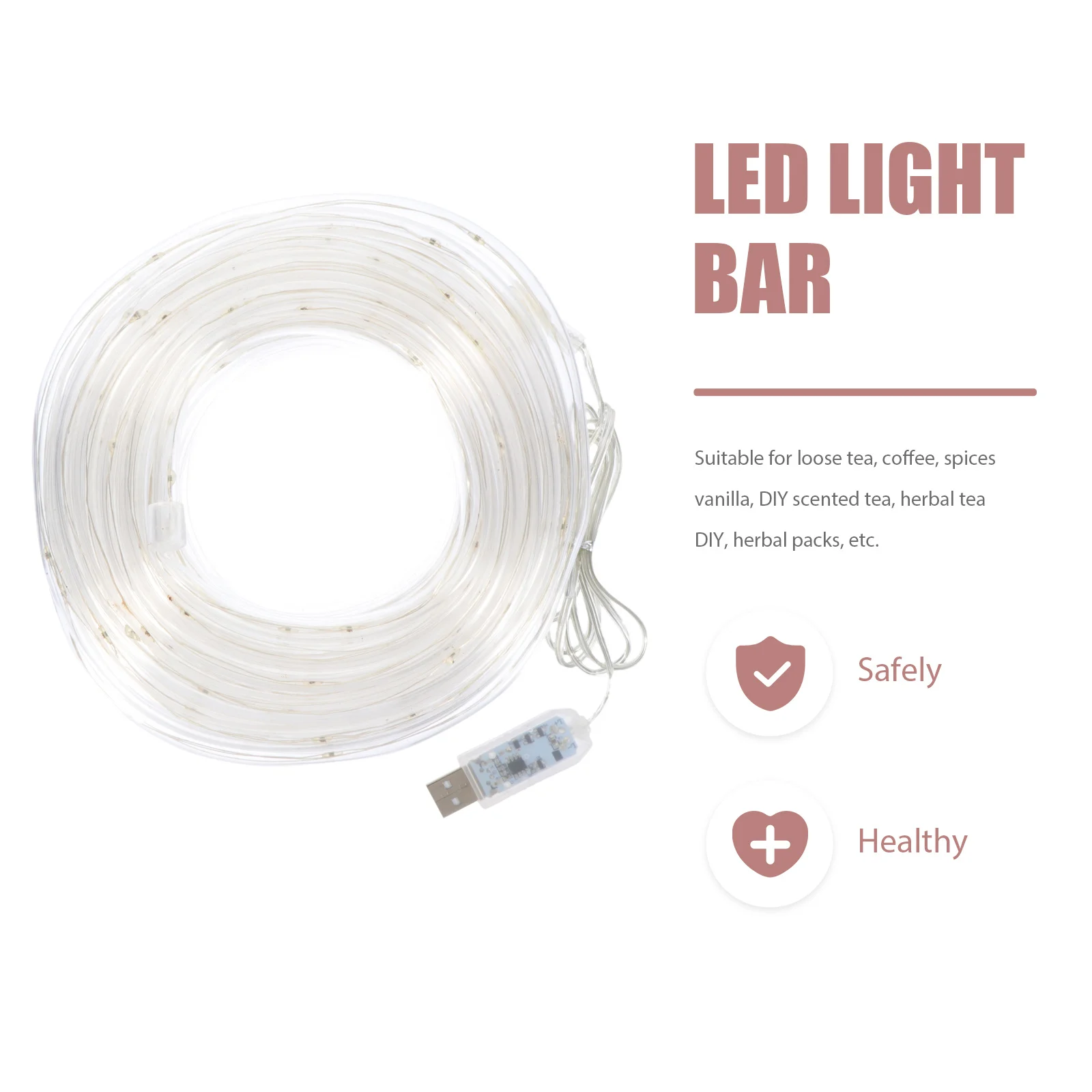 

1 Set Rainbow Tube Light For Trampoline Outdoor Festival String Light Waterproof Rechargeable Led Decor Colorful Lamp String